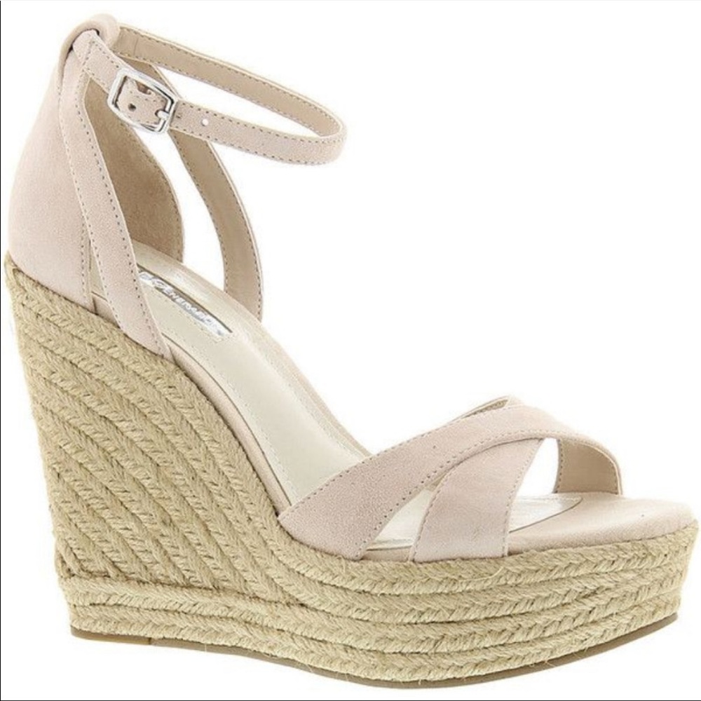 BCBGENERATION Holly Blush Suede Wedges